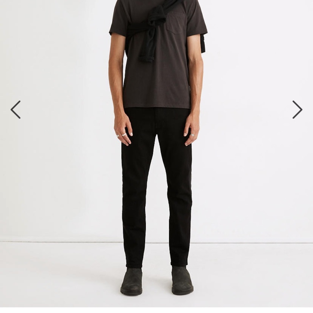 Brand New Men’s Madewell Slim Jeans, Classic Black